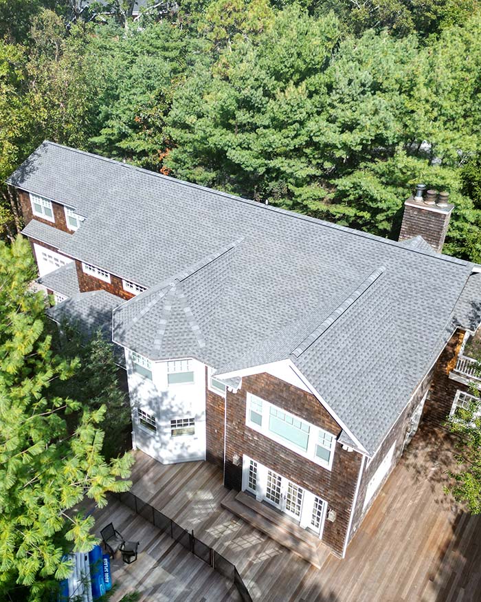 New roof installation in Westhampton